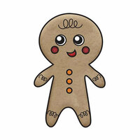Imaginisce - Christmas Cheer Collection - Snag 'em Acrylic Stamps - Gingerbread Boy