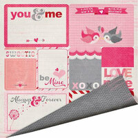 Imaginisce - Love You More Collection - 12 x 12 Double Sided Paper - Love Notes