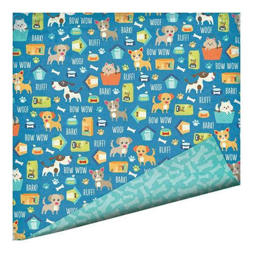 Imaginisce - Good Dog Collection - 12 x 12 Double Sided Paper - Dog Biscuits