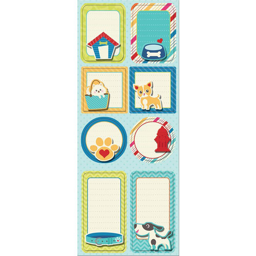 Imaginisce - Good Dog Collection - Sticker Stacker - 3 Dimensional Stickers with Glossy Accents - Doggy Diary