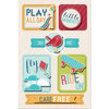 Imaginisce - Childhood Memories Collection - Sticker Stacker - 3 Dimensional Stickers with Glossy Accents - Kid's Stuff