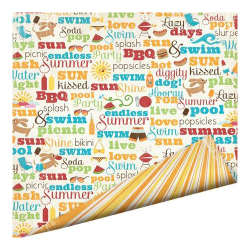 Imaginisce - Endless Summer Collection - 12 x 12 Double Sided Paper - Sun Kissed