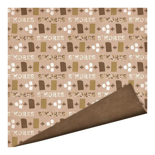 Imaginisce - Outdoor Adventure Collection - 12 x 12 Double Sided Paper - S'mores