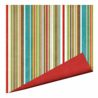 Imaginisce - Outdoor Adventure Collection - 12 x 12 Double Sided Paper - Canvas Stripe