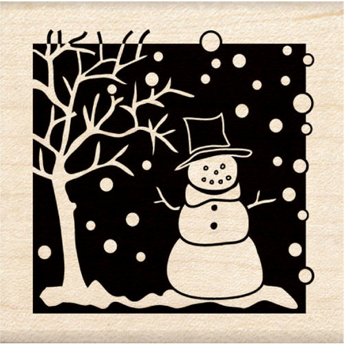 Inkadinkado - Holiday Collection - Wood Mounted Stamps - Little Snowman