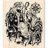 Inkadinkado - Holiday Collection - Wood Mounted Stamps - Mindscape Nativity