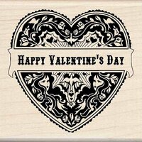 Inkadinkado - Valentine's Day Collection - Wood Mounted Stamps - Mindscape Happy Valentine's