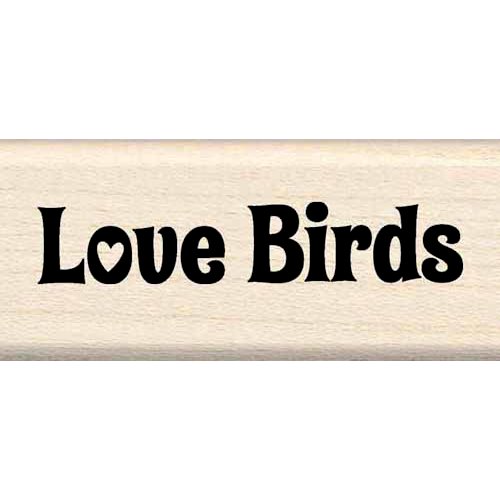 Inkadinkado - Valentine's Day Collection - Wood Mounted Stamps - Love Birds