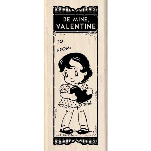 Inkadinkado - Valentine's Day Collection - Wood Mounted Stamps - Be Mine Valentine
