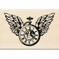 Inkadinkado - Wood Mounted Stamps - Clock Wings