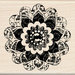 Inkadinkado - Designer Collection - Wood Mounted Stamps - Button Flower