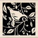 Inkadinkado - Designer Collection - Wood Mounted Stamps - Single Bird Square