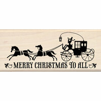 Inkadinkado - Steampunk Collection - Christmas - Wood Mounted Stamps - Merry Christmas to All
