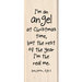 Inkadinkado - Kids Quotes Collection - Christmas - Wood Mounted Stamps - I'm an Angel