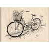 Inkadinkado - Sketches Collection - Wood Mounted Stamps - Bicycle