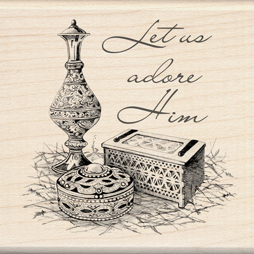 Inkadinkado - Holiday Collection - Christmas - Wood Mounted Stamps - Gifts