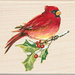 Inkadinkado - Holiday Collection - Christmas - Wood Mounted Stamps - Cardinal