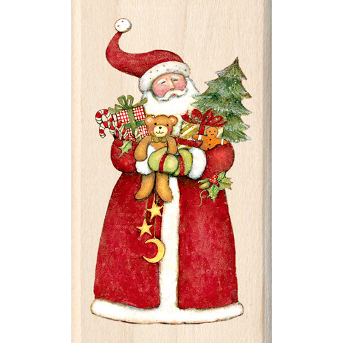 Inkadinkado - Holiday Collection - Christmas - Wood Mounted Stamps - Santa