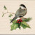 Inkadinkado - Holiday Collection - Christmas - Wood Mounted Stamps - Chickadee