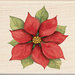 Inkadinkado - Holiday Collection - Christmas - Wood Mounted Stamps - Poinsettia