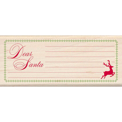 Inkadinkado - Holiday Collection - Christmas - Wood Mounted Stamps - Dear Santa List