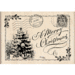 Inkadinkado - Christmas - Wood Mounted Stamps - Christmas Postcard