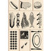 Inkadinkado - Layering Wood Scenes Collection - Wood Mounted Stamps - Backyard BBQ Set