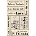 Inkadinkado - Layering Wood Card Making Collection - Wood Mounted Stamps - Love and Friendship
