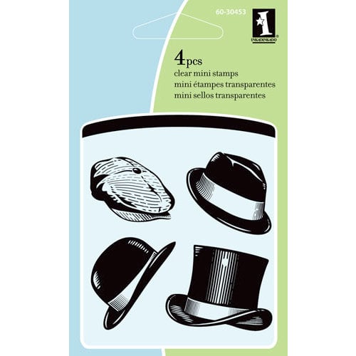Inkadinkado - Summer Collection - Clear Acrylic Stamps - Mini Classic Hats
