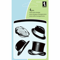 Inkadinkado - Summer Collection - Clear Acrylic Stamps - Mini Classic Hats