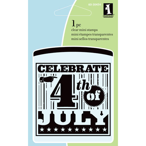 Inkadinkado - Summer Collection - Clear Acrylic Stamps - Mini 4th of July