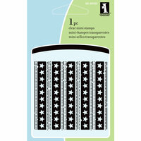 Inkadinkado - Summer Collection - Clear Acrylic Stamps - Mini Star and Stripes