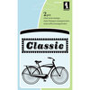 Inkadinkado - Summer Collection - Clear Acrylic Stamps - Mini Bicycle