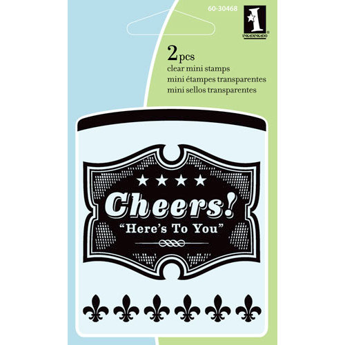 Inkadinkado - Summer Collection - Clear Acrylic Stamps - Mini Cheers