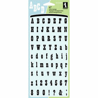 Inkadinkado - Clear Acrylic Stamp Set - Wild West Alphabet