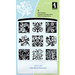 Inkadinkado - Clear Acrylic Stamp Set with Acrylic Block - Floral Flourishes