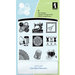 Inkadinkado - Clear Acrylic Stamp Set with Acrylic Block - A Stitch in Time