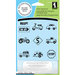 Inkadinkado - Clear Acrylic Stamp Set with Acrylic Block - Freeway