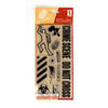 Inkadinkado - Halloween Collection - Clear Acrylic Stamps - Crime Scene