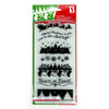Inkadinkado - Holiday Collection - Christmas - Clear Acrylic Stamps - Holiday Silhouette