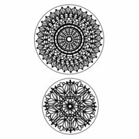 Inkadinkado - Inkadinkaclings Collection - Rubber Stamps - Lace Doilies