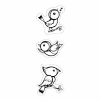 Inkadinkado - Inkadinkaclings Collection - Rubber Stamps - Birds