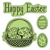 Inkadinkado - Easter Collection - Inkadinkaclings - Rubber Stamps - Happy Easter