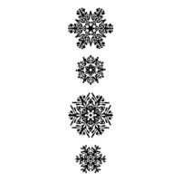 Inkadinkado - Inkadinkaclings Collection - Christmas - Rubber Stamps - Snowflakes