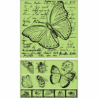 Inkadinkado - Background Clings Collection - Rubber Stamps - Large - Insect Amalgam