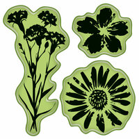 Inkadinkado - Inkadinkaclings - Rubber Stamps - Meadow Flowers Mini