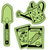 Inkadinkado - Spring Collection - Inkadinkaclings - Rubber Stamps - Garden Veggie Icons