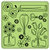 Inkadinkado - Spring Collection - Inkadinkaclings - Rubber Stamps - Flower Pattern