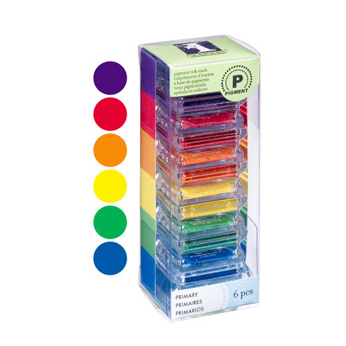 Inkadinkado - Stackables - Pigment Inkpad Set - Primary