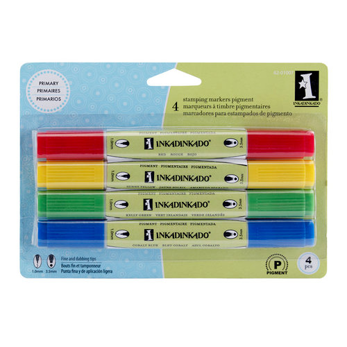 Inkadinkado - Stamping Marker Set - Pigment - Primary